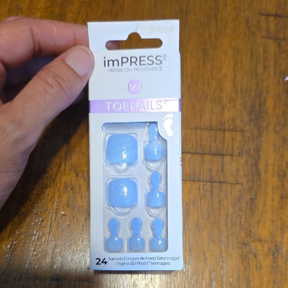 imPRESS Blue Press-On Toenails - Picture 1 of 7
